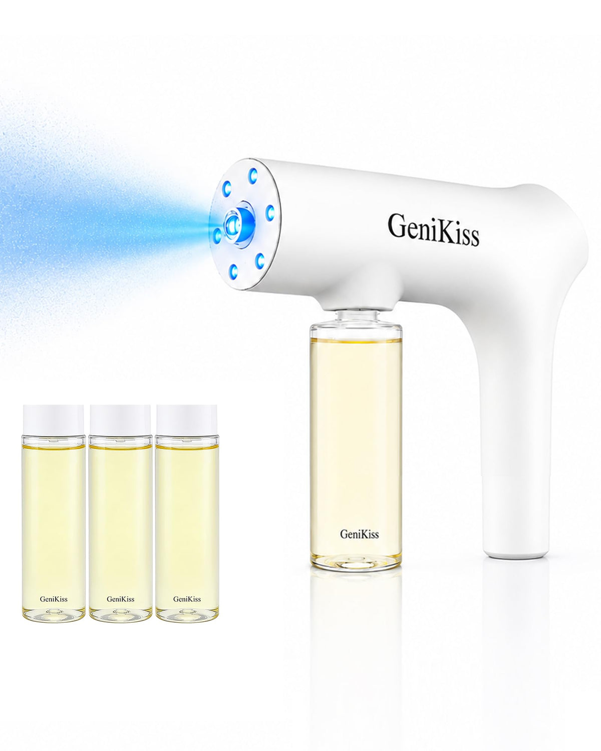 GeniKiss Nano Blue Light Deodorizer Spray Refill Pet & Home Odor Eliminator