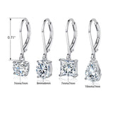 MDFUN Dangle Earrings for Women Teardrop,Round,Oval & Square
