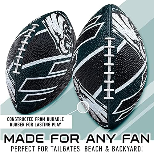 Franklin Sports NFL Team Footballs - Rubber Youth Mini Footballs for All NFL Teams - Kids Junior 8.5" Football - Official NFL Licensed Footballs