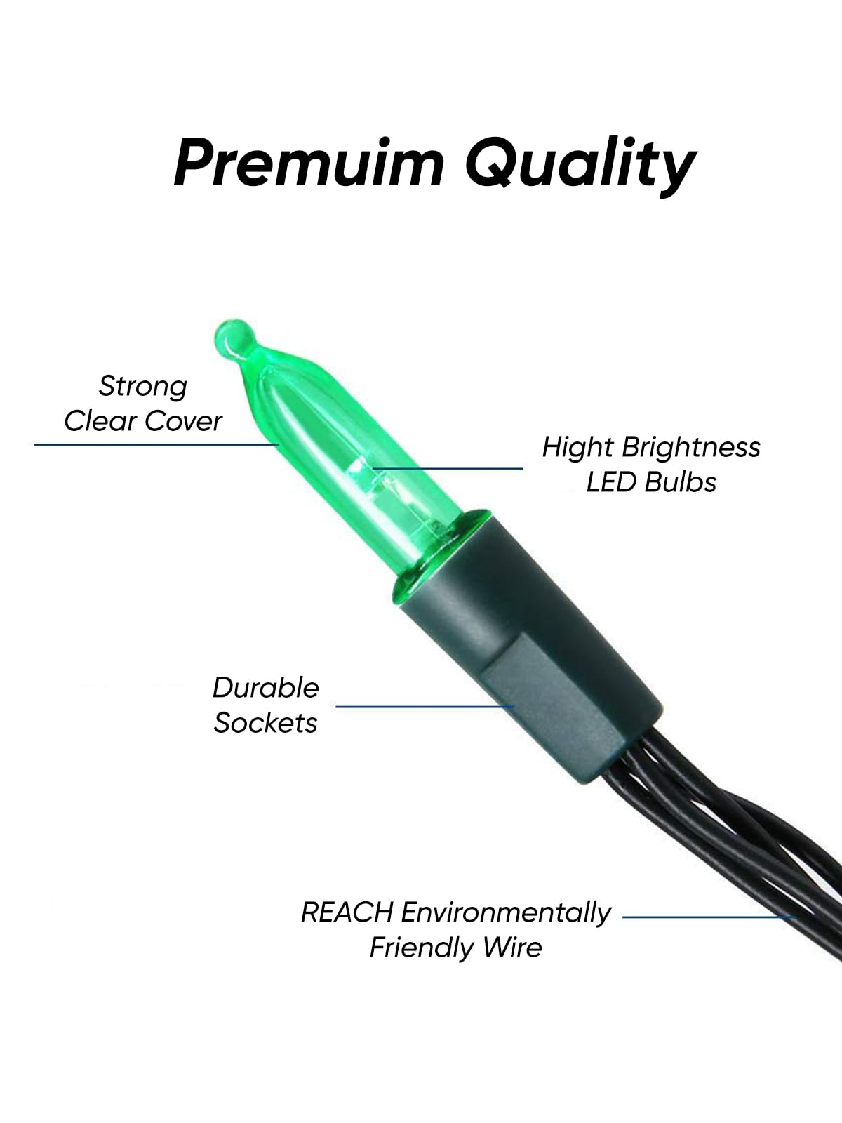 Twinkle Star 2 Pack Outdoor Christmas Lights, Total 33 FT 100 LED Battery Operated Christmas Lights with 8 Modes, Xmas Tree Lights Waterproof for Patio Garden Party Wedding Holiday Decor Warm White