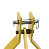 YZONA 60" 3 Point Rock Rake for Tractors, Heavy-Duty Landscape Rake with 360° Rotation, Category 1 Hitch Attachment, Tow-Behind Pine Straw Harrow for Garden, Lawn Care, Farm, Black & Yellow