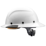 LIFT SAFETY Dax Fiber Resin Full Brim Safety Helmet | 6 Point Suspension for Comfort & Impact Protection | White Carbon Gloss Pattern
