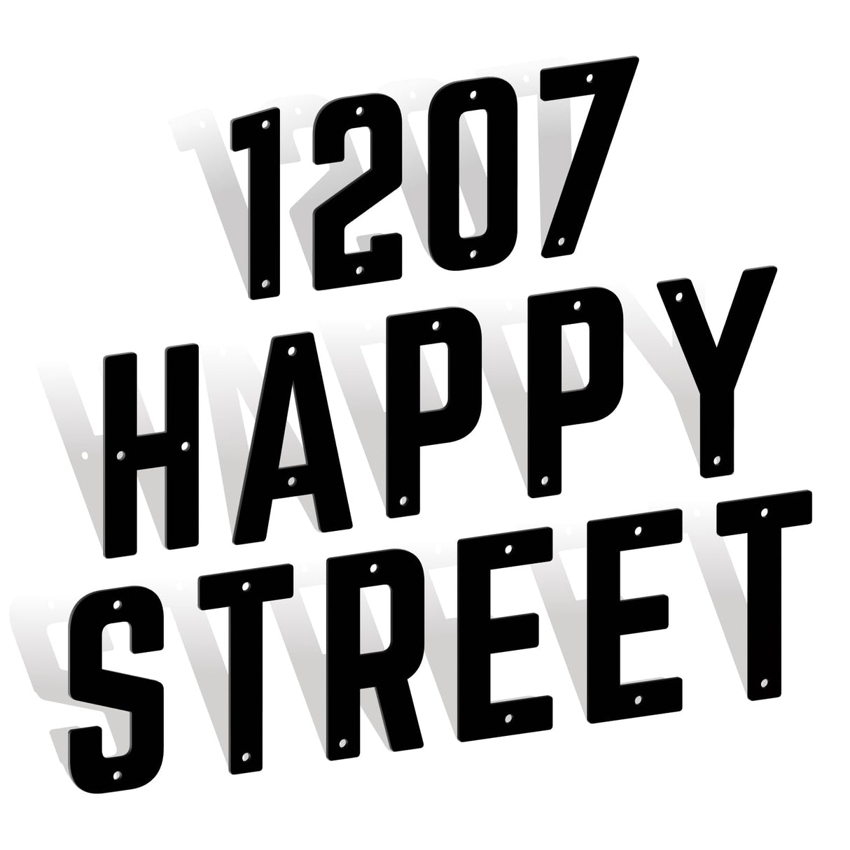10 Inch 5 PCS Custom Metal House Numbers, Metal Address Numbers, Modern Black House Number for Outside, Outdoor Address Number for Apartment Home Street Office Mailbox