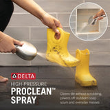 Delta 5-Setting HydroRain 2-in-1 Dual Shower Head with ProClean Spray, Brushed Nickel High Pressure Shower Head with Handheld Spray, 1.75 GPM Flow Rate, Satin Nickel 75419SN