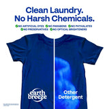 Earth Breeze Laundry Detergent Sheets Fresh Scent - 180 Loads Eco Liquidless Soap - Travel-Friendly for Hot & Cold Cycles, Tackles Tough Stains & Odors - Gentle on Skin, 90 Ct (3 Pack)
