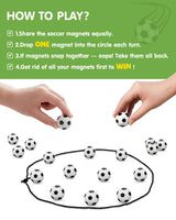 Nevzan Soccer Magnetic Game with String & 20 Football-Shaped Stones