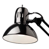 Globe Electric 12641 Architect 32" Swing-Arm Clamp-On Lamp, Black Architect, Finish, LED Bulb Included