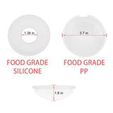 YIYEE Breast Shells Milk Saver for Breastfeeding, 4 Pack BPA Free Breast Shield Nursing Cups Protect Sore Nipples Breast Milk Collection Shells