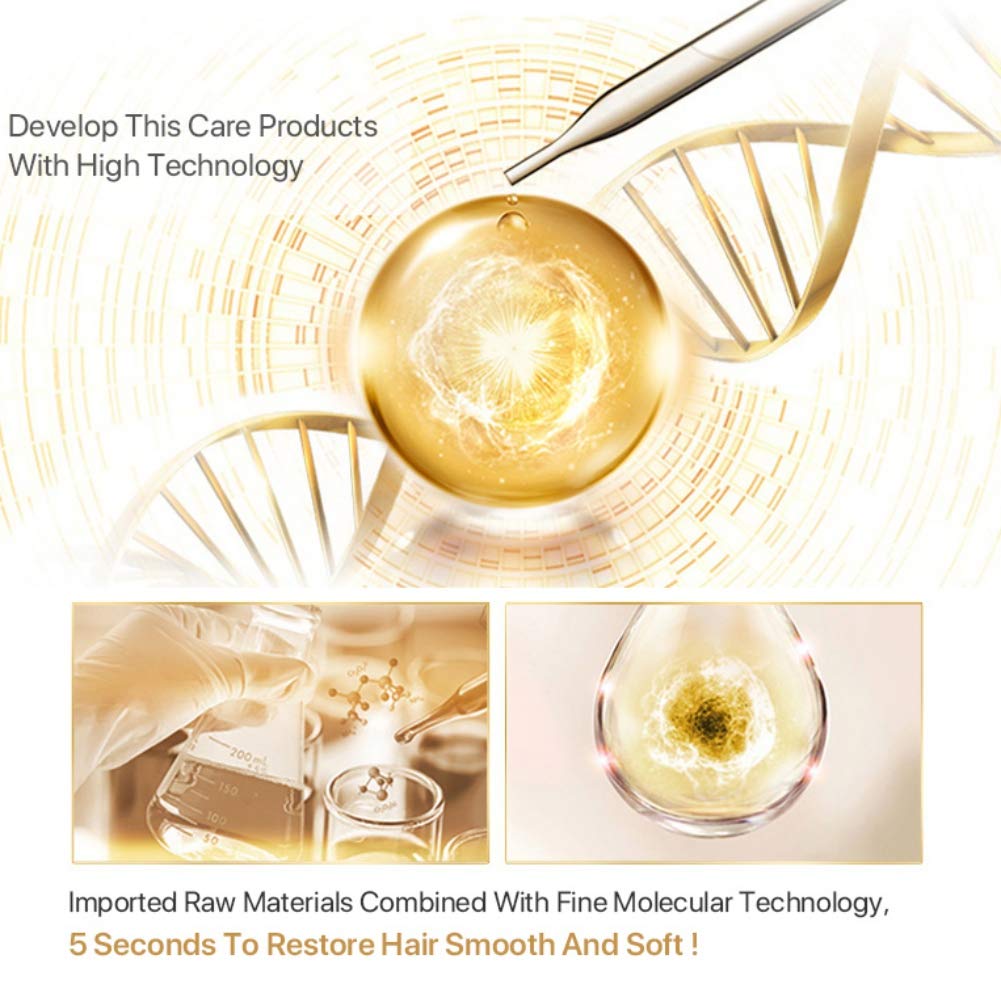 Symeas Professionelle Haarmaske Magische Haarmaske mit reinem Keratinöl Natürliches Keratinöl Pflegend und reparierend für trockenes und geschädigtes Haar (Masque Capillaire 60ml)