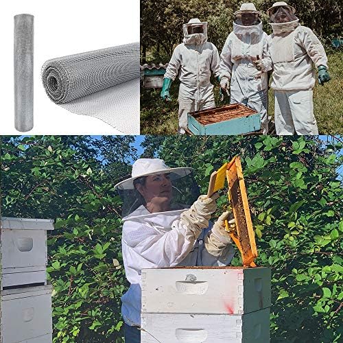 AMAGABELI GARDEN & HOME 36in x 50ft 1/8 inch Hardware Cloth 27 Gauge Galvanized Steel Chicken Wire Mesh Roll Fence Mesh for Bee Screen Plant Supports Poultry Netting Square Snake Fencing Gopher