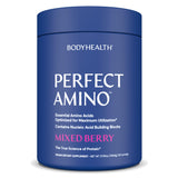BodyHealth PerfectAmino Powder - BCAA and EAA Powder for Pre and Post Workout - Amino Acid Energy Drink for Men and Women to Support Lean Muscle and Recovery - Mixed Berry - 120 Servings
