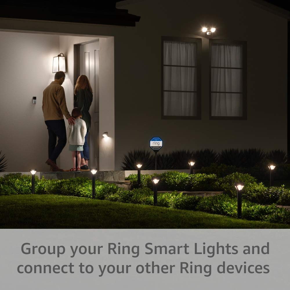 Ring Solar Pathlight — Motion-activated pathlight, bright LEDs, works with Amazon Sidewalk, Black