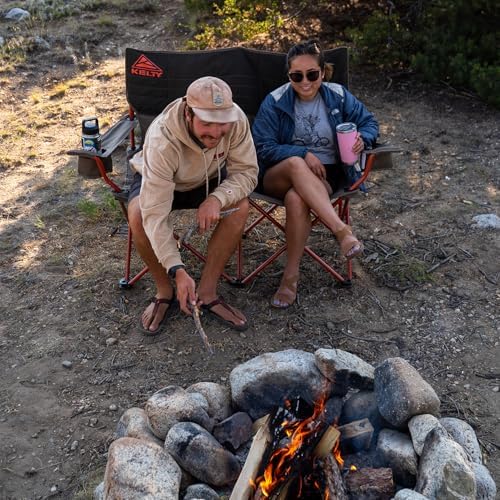 Kelty Loveseat Double Outdoor Camp Chair, 2-Person Camping, Festival, Concert Seat, Updated for 2022