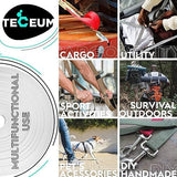 TECEUM 1" & 1.5" & 2" Webbing – 10 25 50 Yards – 40+ Colors – Heavy Duty 1 Inch 1.5 Inch 2 Inch Webbing for Climbing Outdoors Indoors Crafting DIY