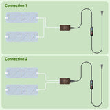 SDOVUERC Full Spectrum 384 LEDs Grow Lights, 24W Plant Grow Lights for Indoor Plants with Daisy Chain Function, Sunlike Spectrum,4/8/12/16/20H Timer for Seed Starting(Pack2)