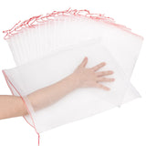 20Pcs Kikhope Fruit Protection Bags, 21"x14" Garden Netting Bags with Drawstring, Fruit Netting Bags, Fruit Tree Bags, Netting Barrier Bags for Protecting Fruits and Vegetables