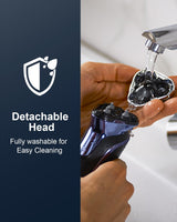 Electric Razor for Men, Electric Shaver for Men Face, Rechargeable Wet Dry Waterproof Cordless Shaver with Pop Up Trimmer