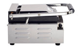 Kratos Commercial Electric Panini Sandwich Grill with Grooved Plates, 9" x 9" Cooking Surface, Commercial Countertop Panini Press, 120V, 1750W (29Y-017)