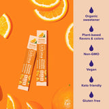 Ultima Replenisher Daily Electrolyte Powder Drink Mix –Sugar Free – Orange, 20 Stickpacks – Hydration Packets with 6 Key Electrolytes and Trace Minerals – Keto Friendly, Vegan, Non-GMO
