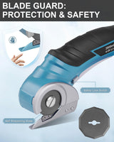 Cardboard Cutter Cordless Electric Scissors - Stocking Stuffers for Men Gifts Christmas 4V Electric Box Cutter for Cardboard Recycling, Heavy Duty Carpet Cutting Tool for Plastic, Thin Box, Leather