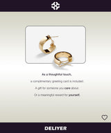 DELIYER Small Wide Huggie Hoop Earrings for Women Chunky Thick Gold Hoop Earrings Hypoallergenic Hoop Earrings Non Tarnish (Gold)