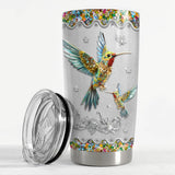 SANDJEST Hummingbird Gifts for Women Hummingbirds Tumbler 20oz Jewelry Drawings Stainless Steel Insulated Tumblers Coffee Travel Mug Cup Gift for Birthday Christmas