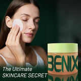 BENIX Korean Toner Pads (100 Count) – Hydrating & Anti-Aging for Dark Spots, Wrinkles & Uneven Skin – Infused with Snail Extract, CICA, Niacinamide & Peptides for a Clear, Radiant Complexion