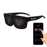 CHEMION LED Glasses for adults, Customizable Bluetooth LED Glasses, Perfect for Christmas, Halloween, and Birthday Parties (Color) (2024 Ver.)