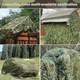 Camo Netting Camouflage Netting 20X20 10X20 10X10 Bulk Roll Burlap Camo Tarp Sunshade Net for Hunting Blind Military Dinosaur Birthday Theme Party Decoration Camping Shooting