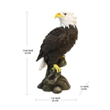 VV-Ladybug Bald Eagle Garden Statues, Outdoor Resin Sculptures, Christmas Animal Decor for Patio Porch Yard, Home Garden Desk Office Decor Art Figurine Ornament
