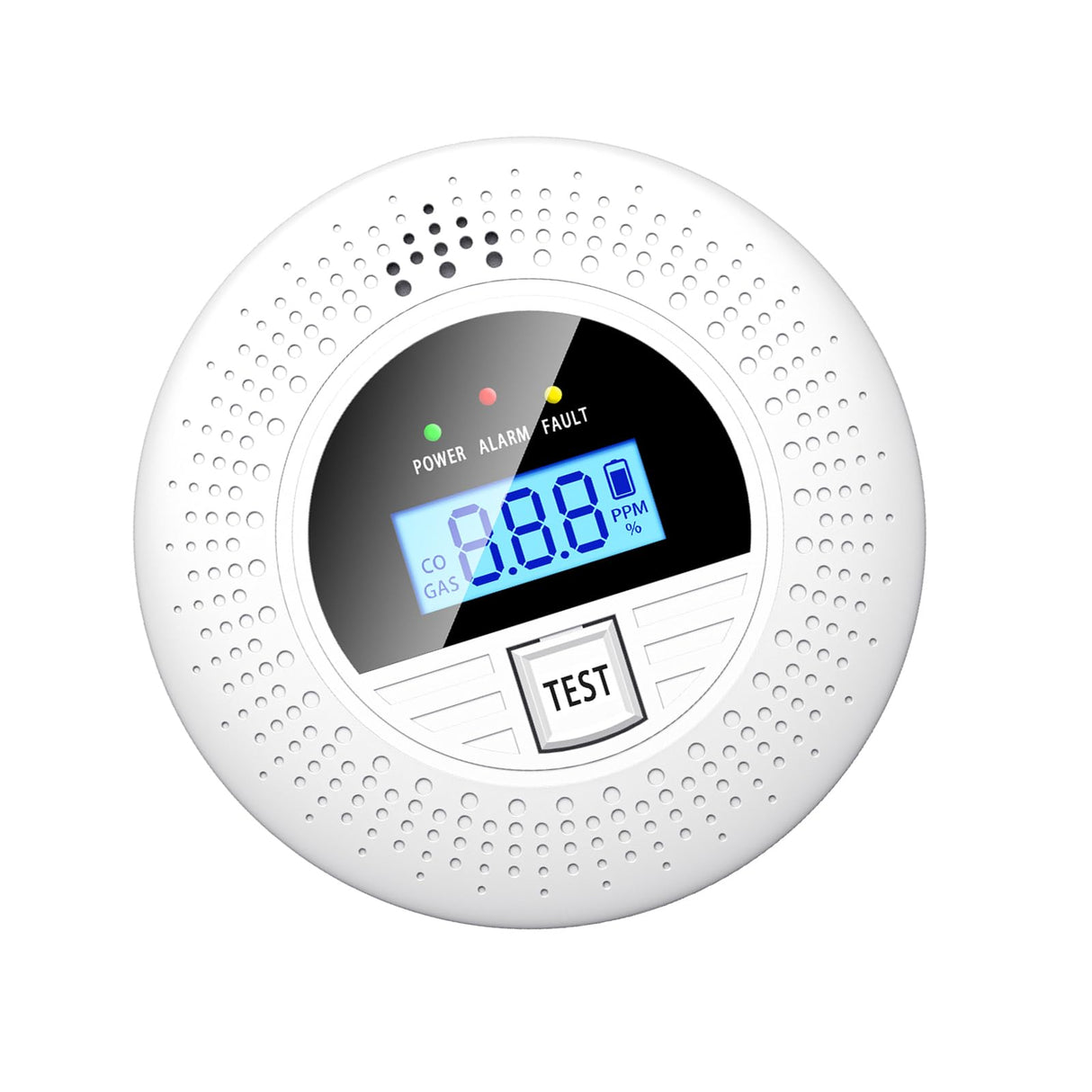 Smart Life App Smoke & Carbon Monoxide Detector with WiFi Sync, LCD Display, 85dB Alarm, Battery Powered, Easy Install for Multi-Room Home Office