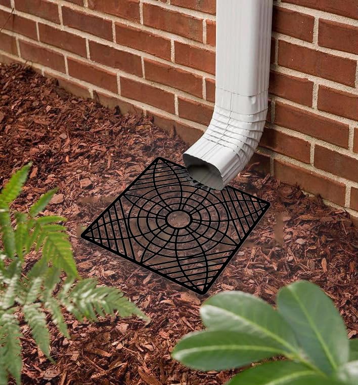 YOTODY Gutter Downspout Extensions,Catch Basin Low Profile Downspout Extender | No Deep Dig Catch Basin, Flexible Pipe Extension to 5.1ft, Protect House Foundation