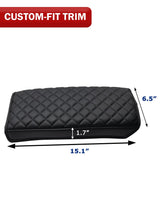 KBH Center Console Armrest Cover for Toyota Prius 2004 2005 2006 2007 2008 2009, Vinyl Leather Trim, Middle Console Lid Cushion Protector, Anti-Scratch, Black