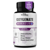 Real Science Oxygenate Miracle – Lung Support Supplement to Help Relieve Wheezing, Shortness of Breath, Rapid Heart Rate & Fatigue – Improves Circulation for Clear Lungs & Breath Support, 60 Caps