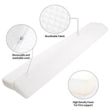MABOZOO Pillow Wedge for Headboard Gap,White Bed Wedge Gap Filler King Size,Foldable Bed Wedge Pillow for Headboard,Foam Mattress Gap Filler,76"x6"x6"