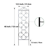 Thealyn 4 Pack 48" x 12.5" Metal Trellis for Potted Plants and Planters