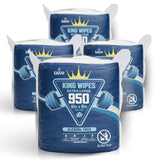Tazza Gym Equip Wipes, 4 x 950 Count (3800 Total Wipes) - Durable, Pre-Saturated Gym Equipment & Surface Cleaning Wipes