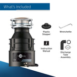 InSinkErator Badger 1 Garbage Disposal with Power Cord, Badger Series 1/3 HP Continuous Feed Food Waste Disposer