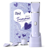 Electric Razors for Women - Wet/Dry Womens Electric Shaver for Bikini/Pubic Hair/Face/Legs/Intimate Area, epilators Hair Removal with Dock Charging, Christmas Gifts & Stocking Stuffers (Purple)