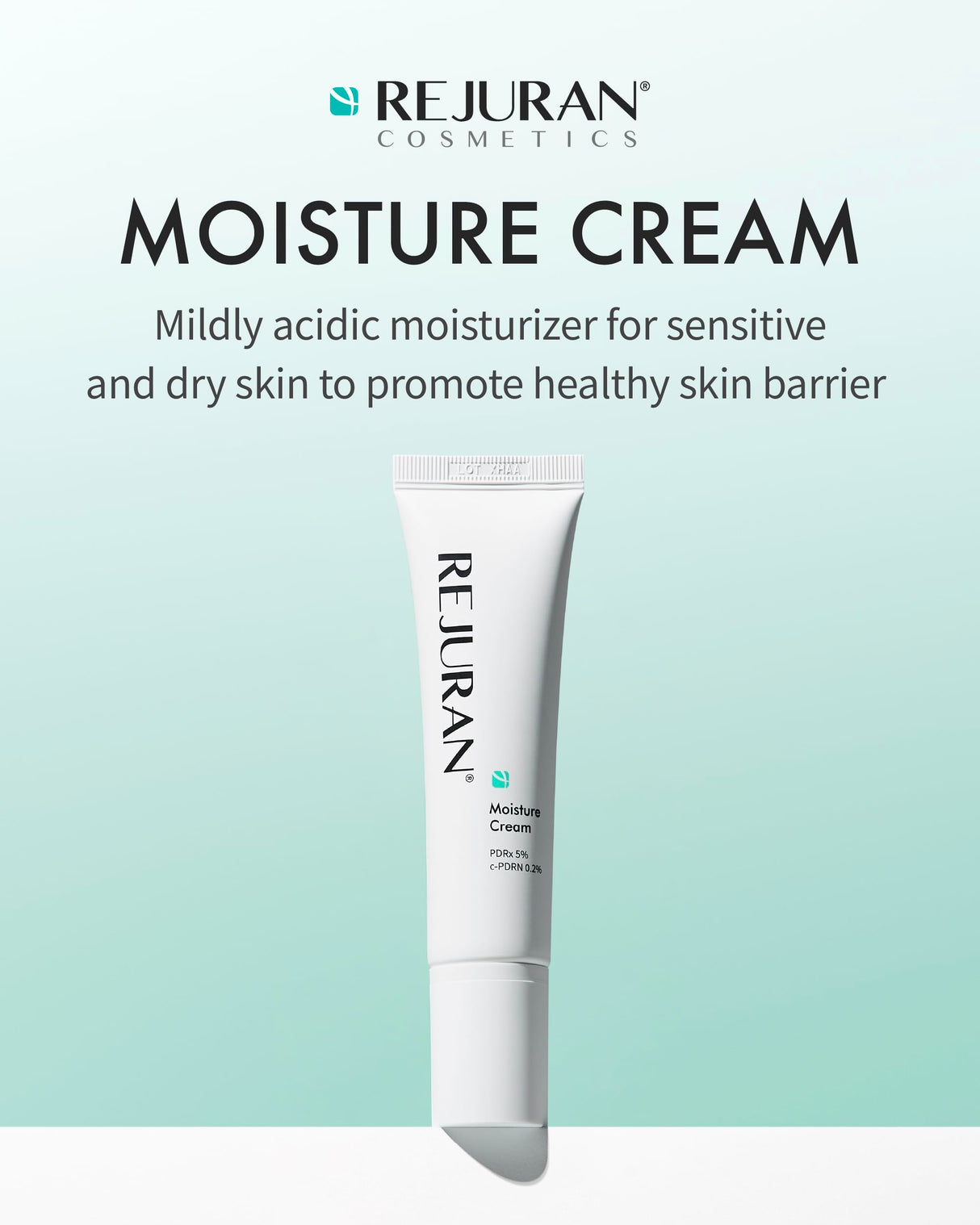 REJURAN® Moisture Cream, c-PDRN® - Daily Moisturizer for Long-Lasting Hydration and Skin Barrier Support with PDRx. (2.11 oz)