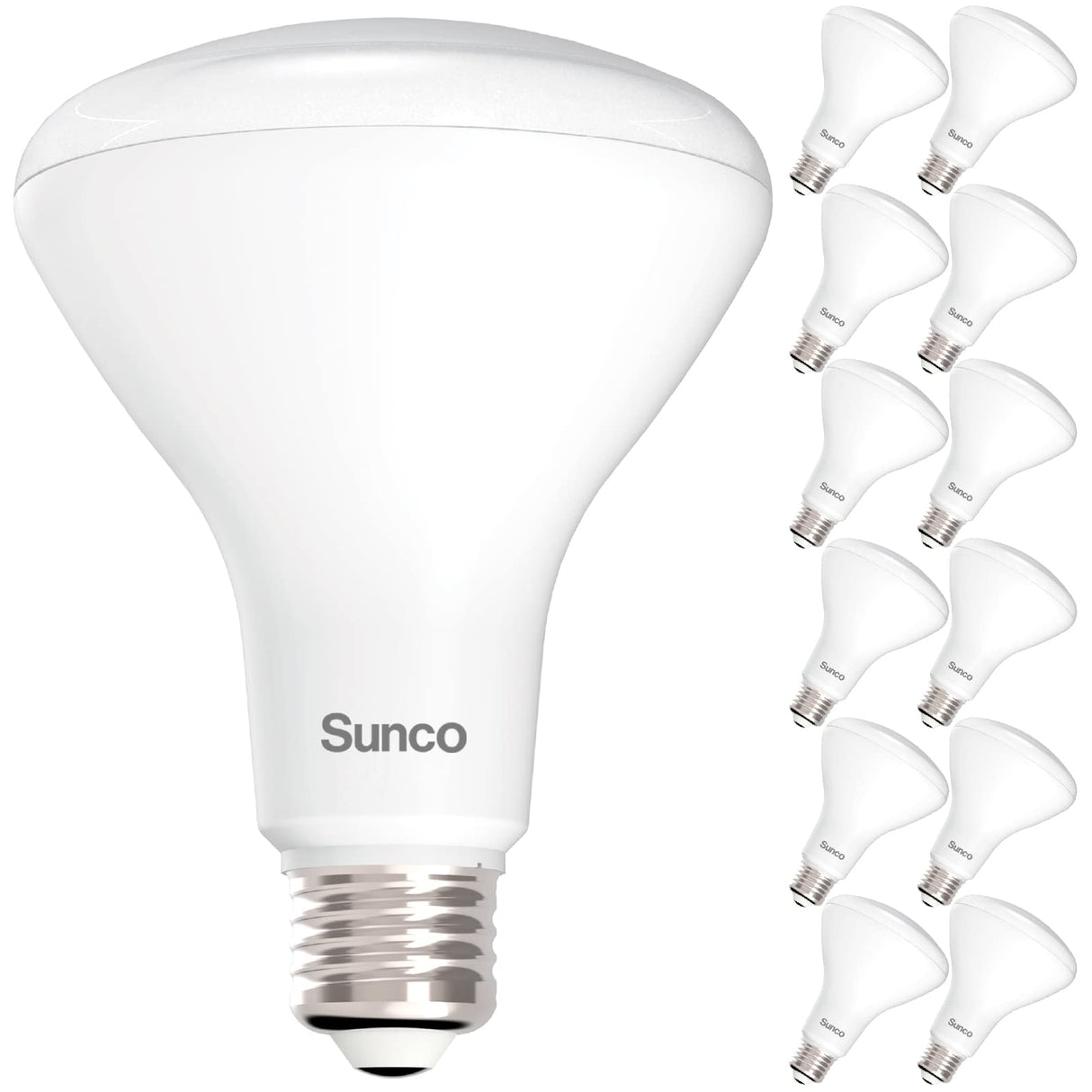 Sunco 12 Pack BR30 Light Bulbs LED, Recessed Can Light Bulbs, Indoor Flood Bulb, 850 LM, 11W (65W Equivalent), 2700K Soft White, Dimmable, E26 Base, for Home, Kitchen, Bedroom UL