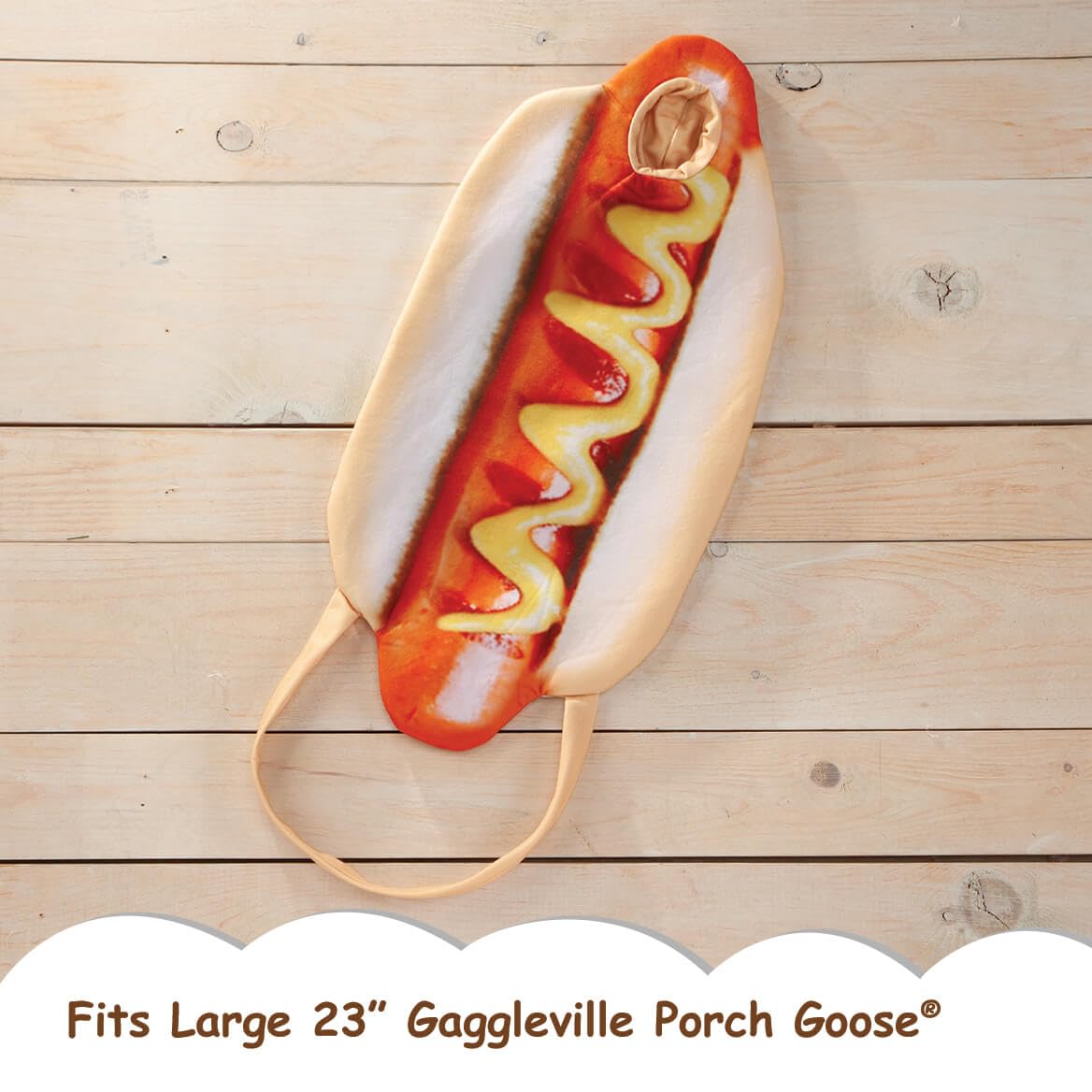 Fox Valley Traders Gaggleville Hot Dog Goose Outfit, Fits Large 23" H Statue