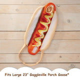 Fox Valley Traders Gaggleville Hot Dog Goose Outfit, Fits Large 23" H Statue