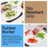 GORILLA GRIP Cutting Board, Slip Resistant and Nonporous, BPA-Free, Black