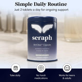 Seraph Acne Supplement - Hormonal Acne Pills Treatment - Pimple Supplements for Women - Skin Care Supplement for Teen, Men, & Adults - Made in USA - 60 Tablets