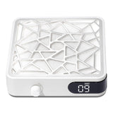 CHRISTINE SHELLY Nail Dust Collector, Powerful Vacuum Fan Vent Dust Collector Extractor Dust Suction Machine for Acrylic Nails Polishing, Nail Salon, White