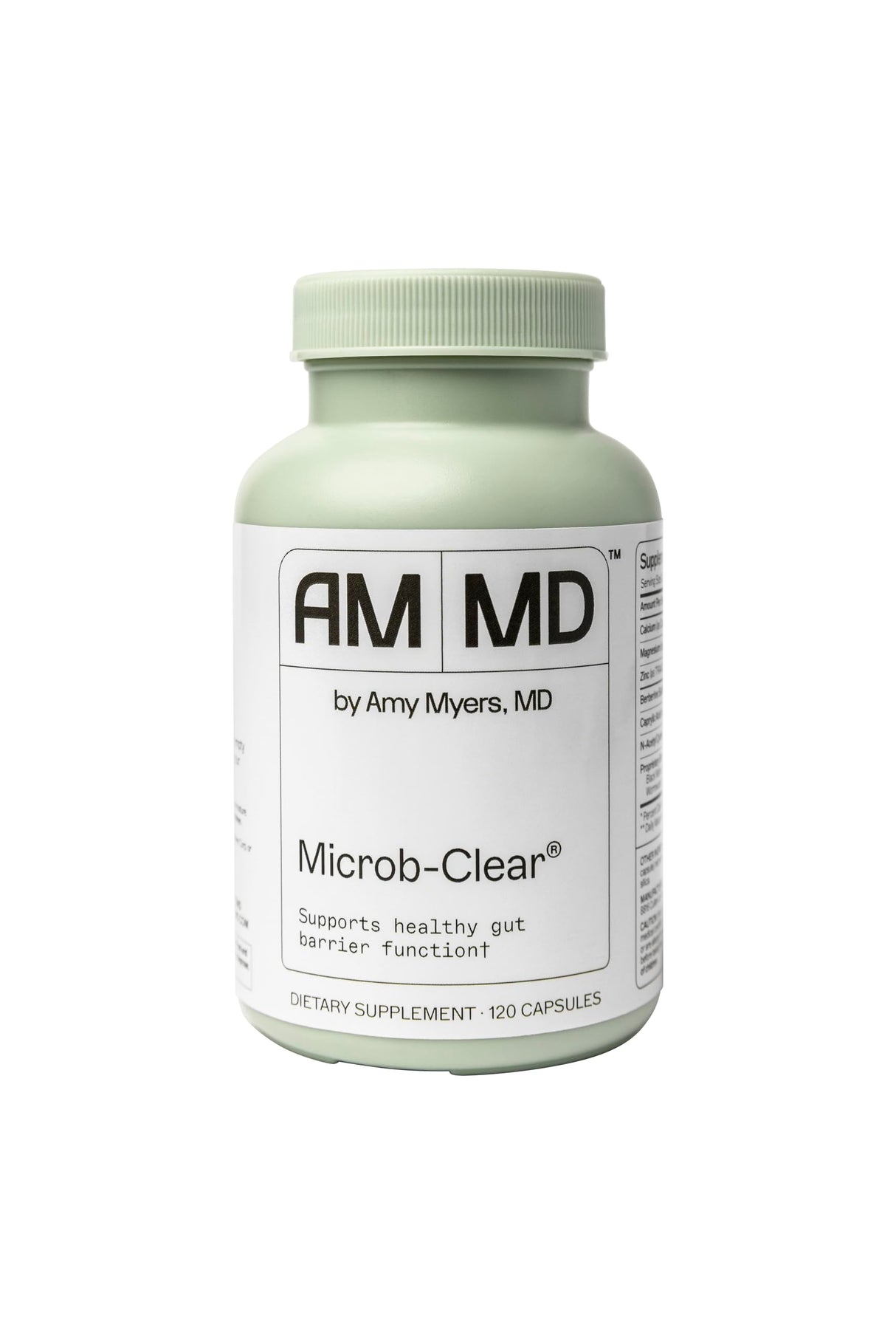 Amy Myers MD Microb-Clear - Microbiome Balance Support - Aids Gut Health, Daily Bowel Movements & Bloating - Supports Healthy Gut Flora - Gluten-Free, Dairy-Free & Non-Soy - 120 Capsules (60 Servings)