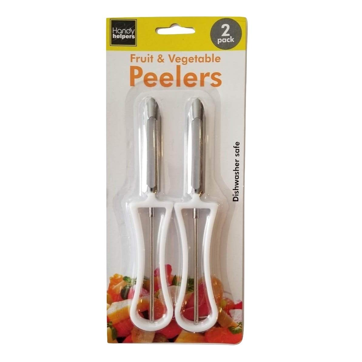 Handy Housewares 2 Piece Swivel Vegetable Peeler Set - Ideal for Apples, Carrots, Potatoes (1 Set)
