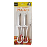 Handy Housewares 2 Piece Swivel Vegetable Peeler Set - Ideal for Apples, Carrots, Potatoes (1 Set)