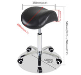 Antlu Saddle Stool Rolling Chair for Medical Massage Salon Kitchen Spa Drafting,Adjustable Hydraulic Stool with Wheels (Without Backrest, Black)